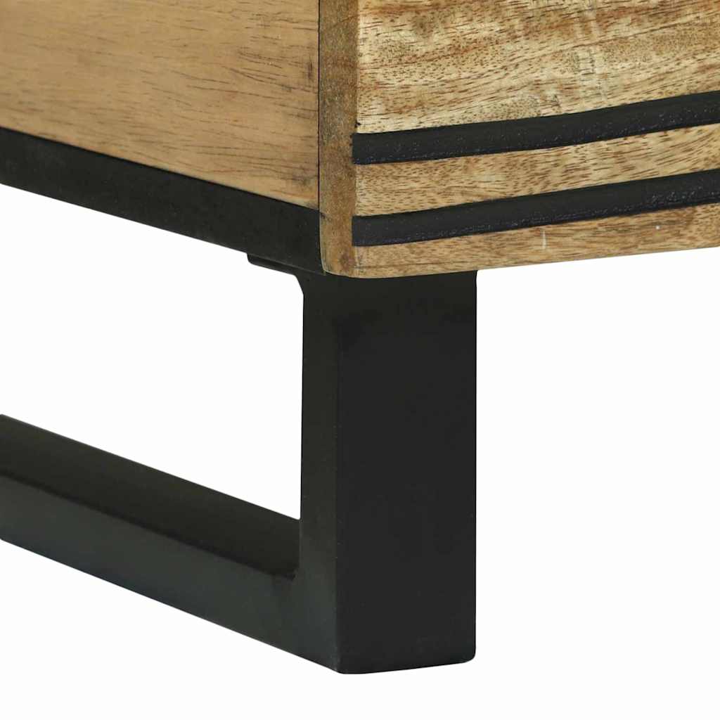 Coffee Table Brown and Black 80 x 50 x 40 cm